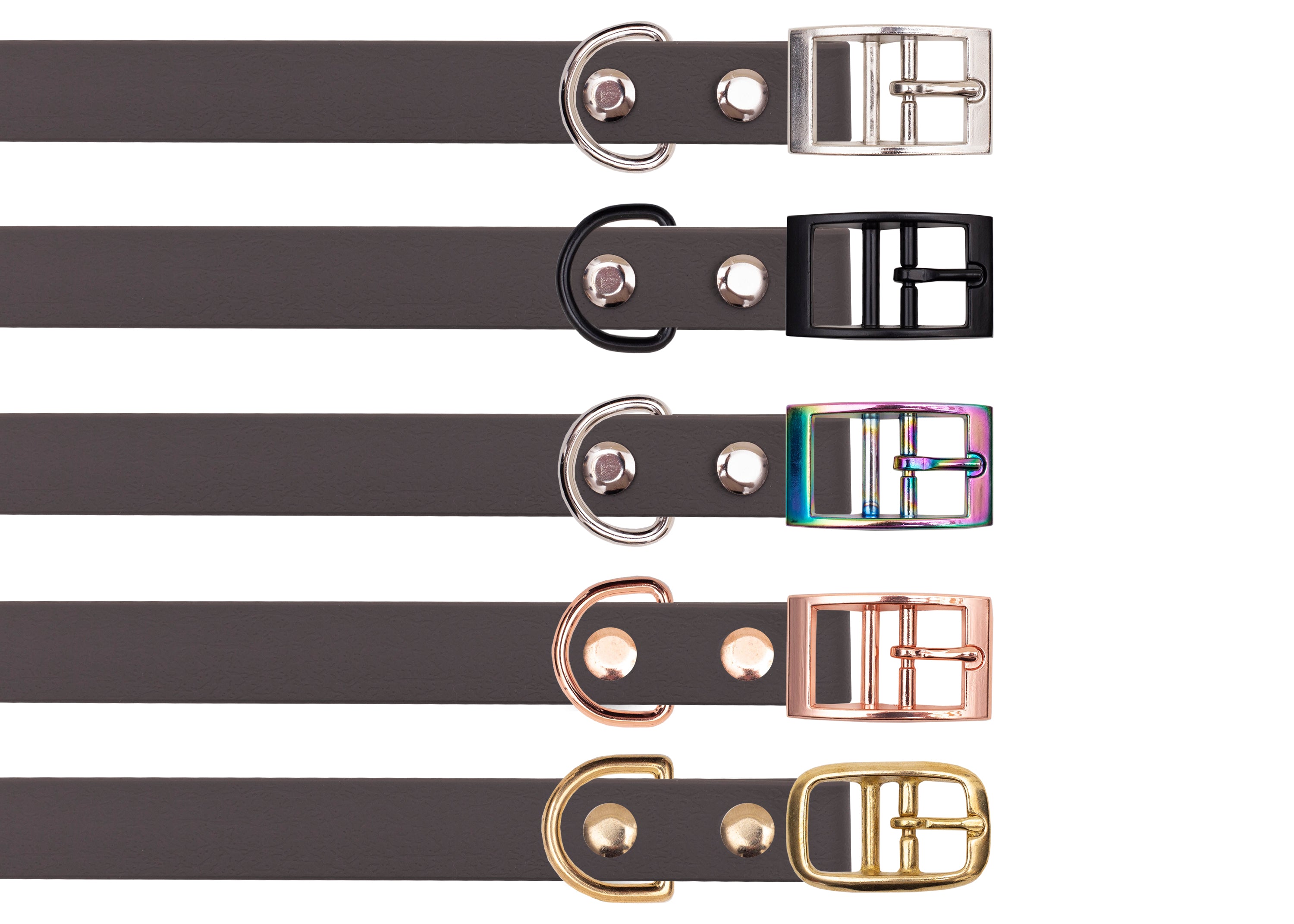Biothane Halsband Coffee