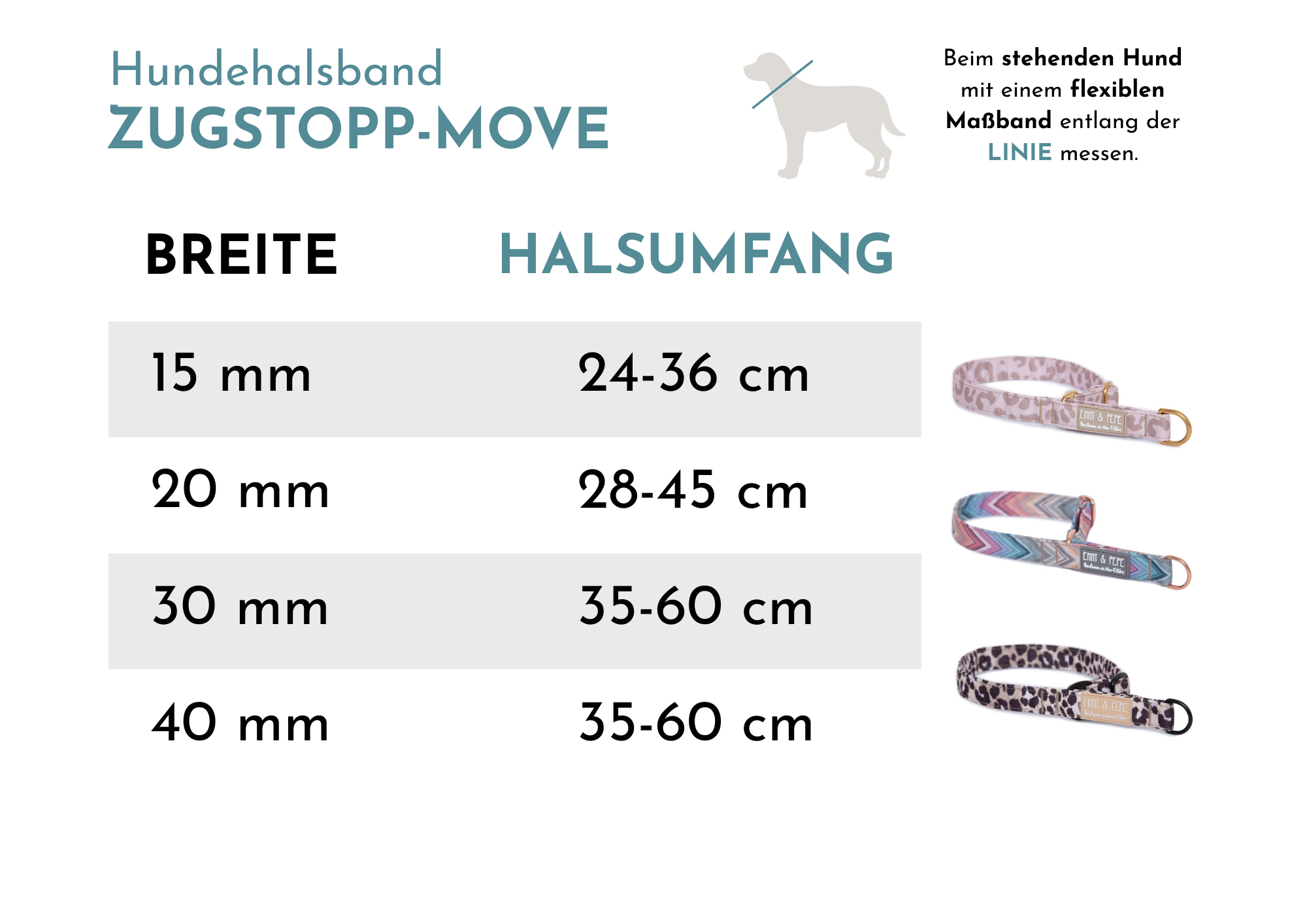 Zugstopp-Halsband Tiffany