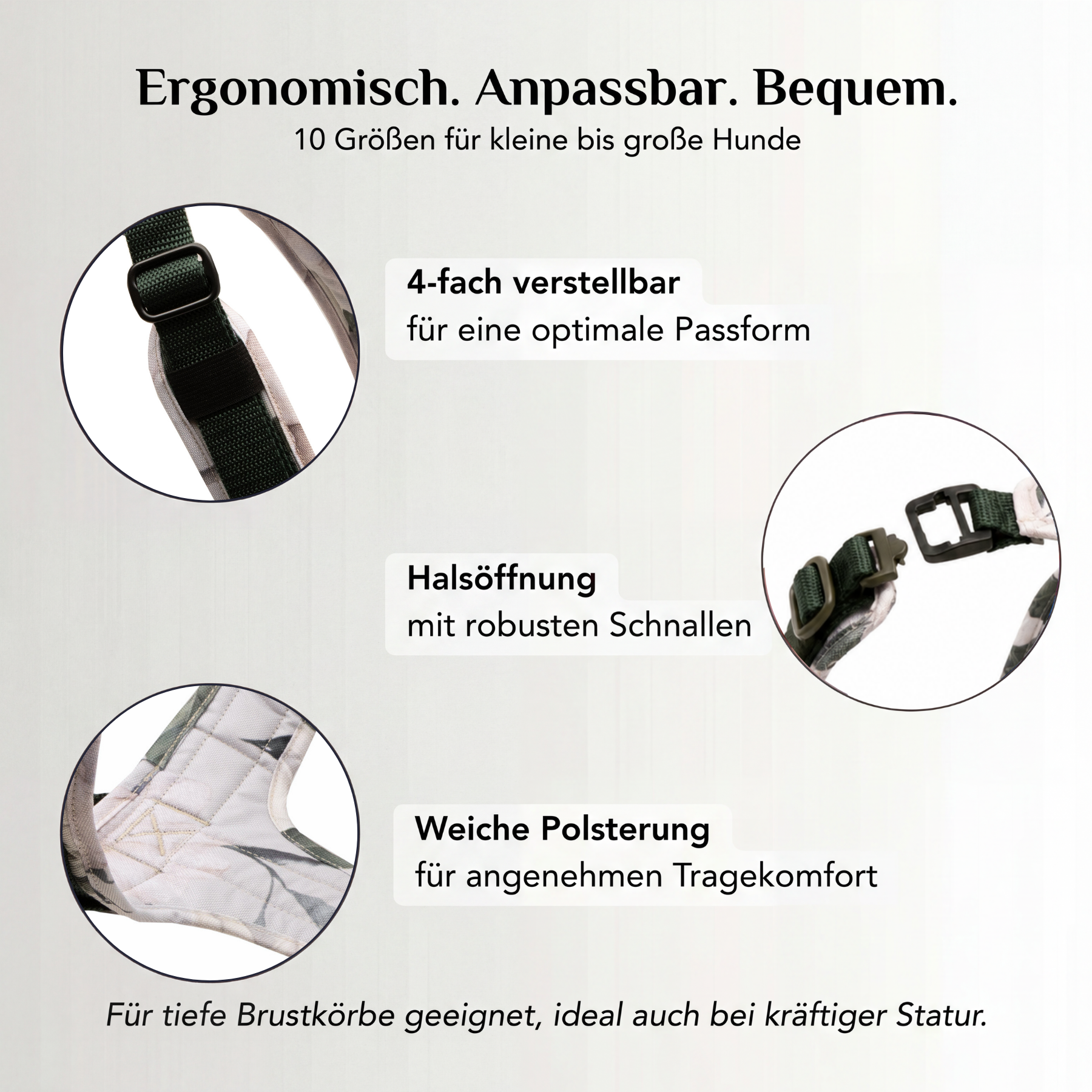 Hundegeschirr mit Halsöffnung Magnolia
