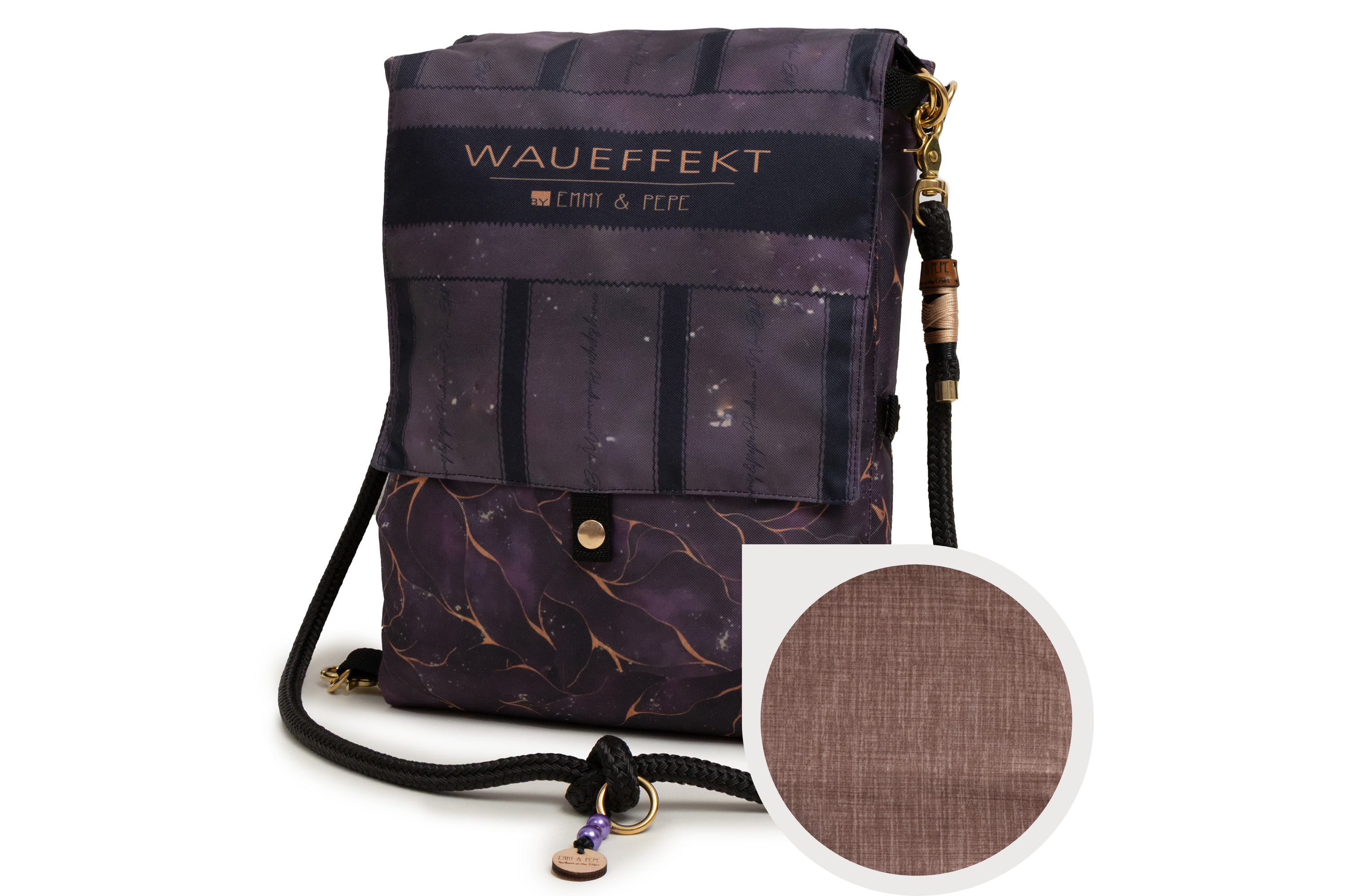 Wau-Backpack Golden Plum