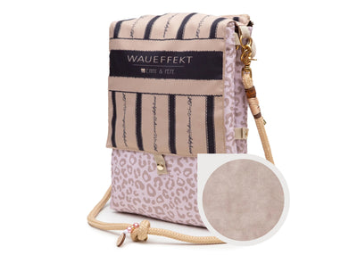Wau-Backpack Reisedecke Leo Creme, Creme mit Leomustern