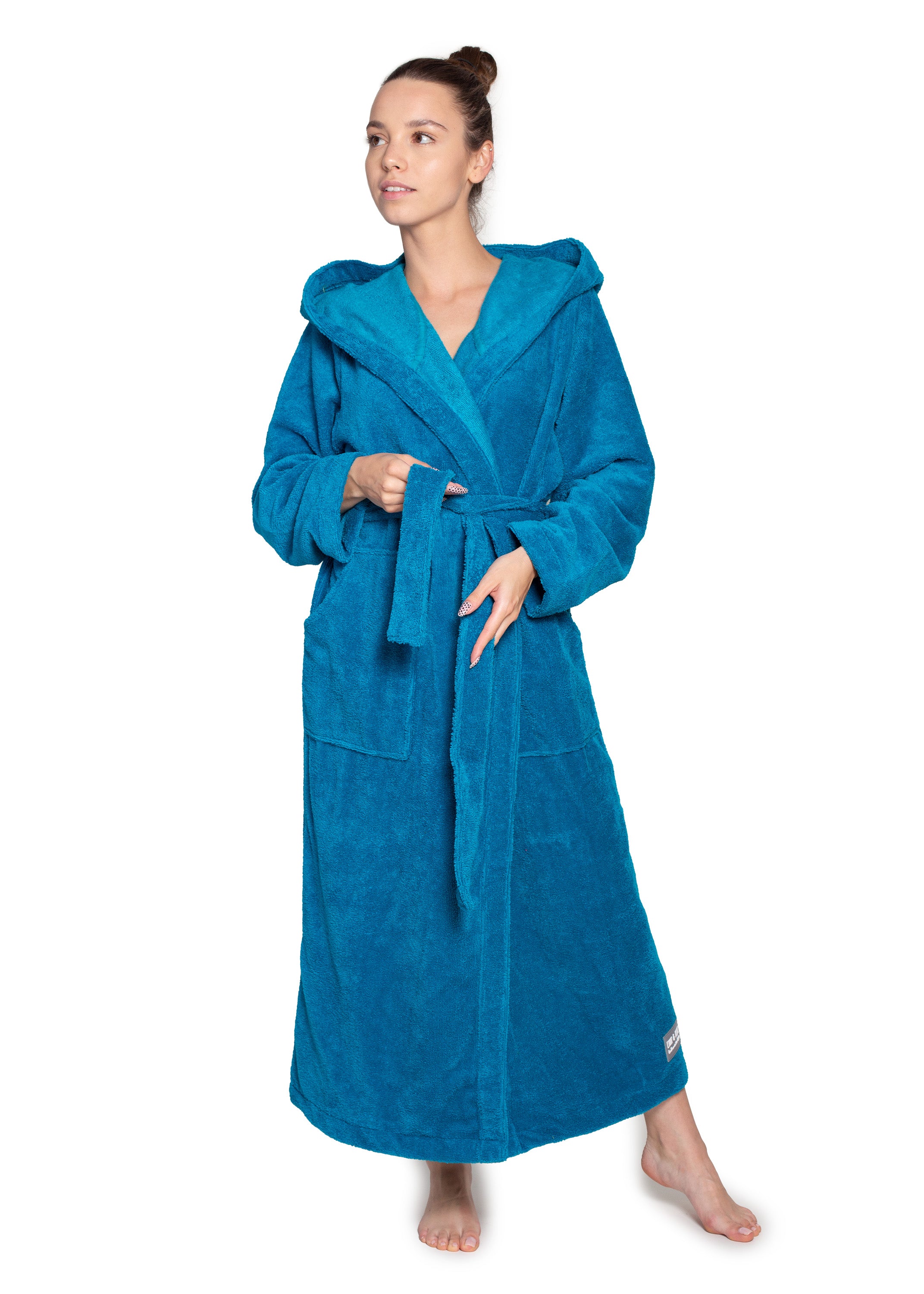Bamboo Bademantel Unisex Aqua