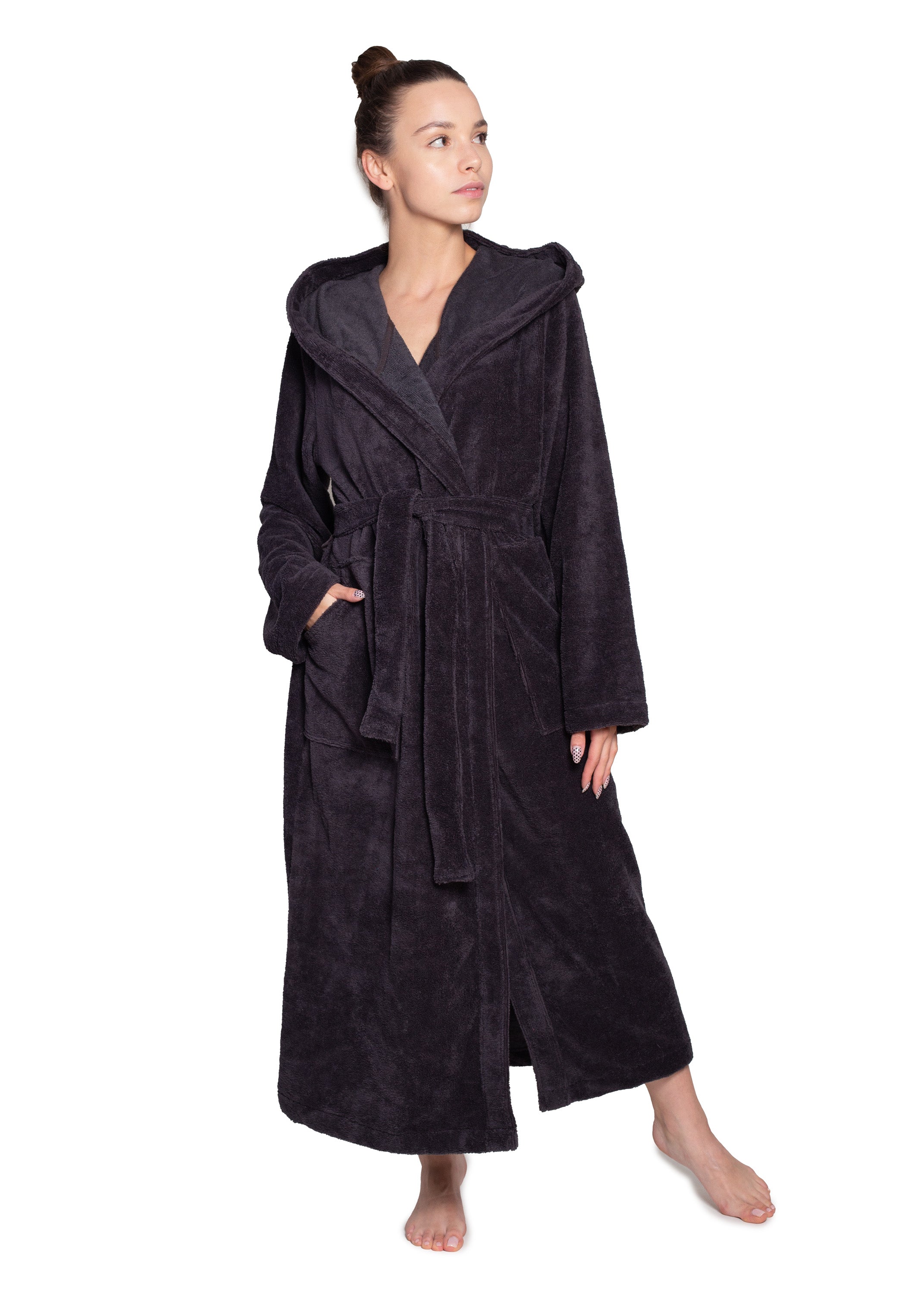 Bamboo Bademantel Unisex Grey