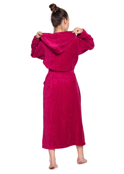 Bamboo Bademantel Unisex Magenta