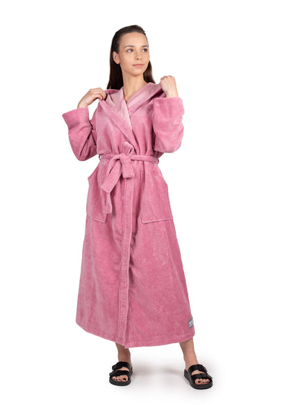 Bamboo Bademantel Unisex Rosé