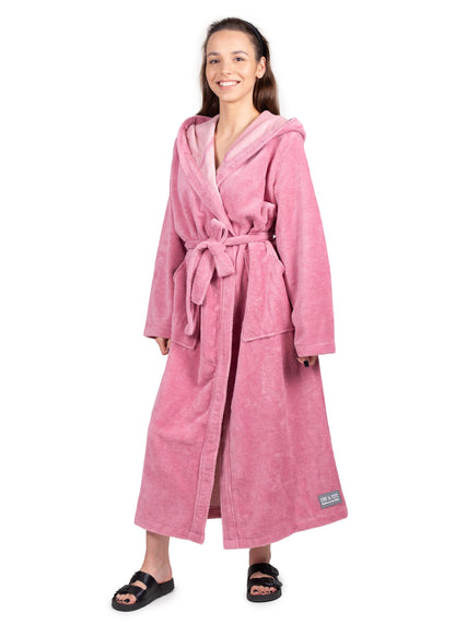 Bamboo Bademantel Unisex Rosé