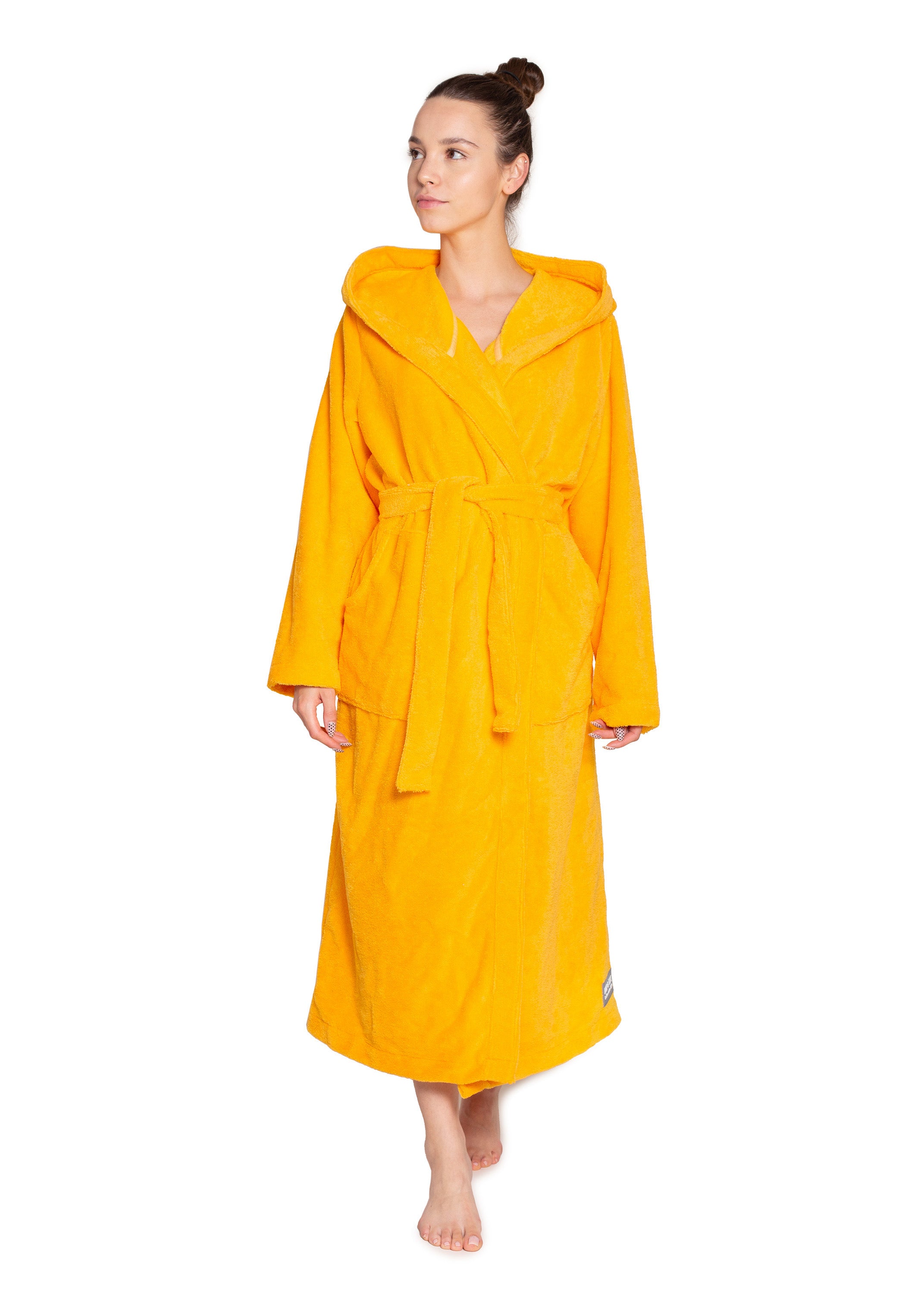 Bamboo Bademantel Unisex Shiny Mustard