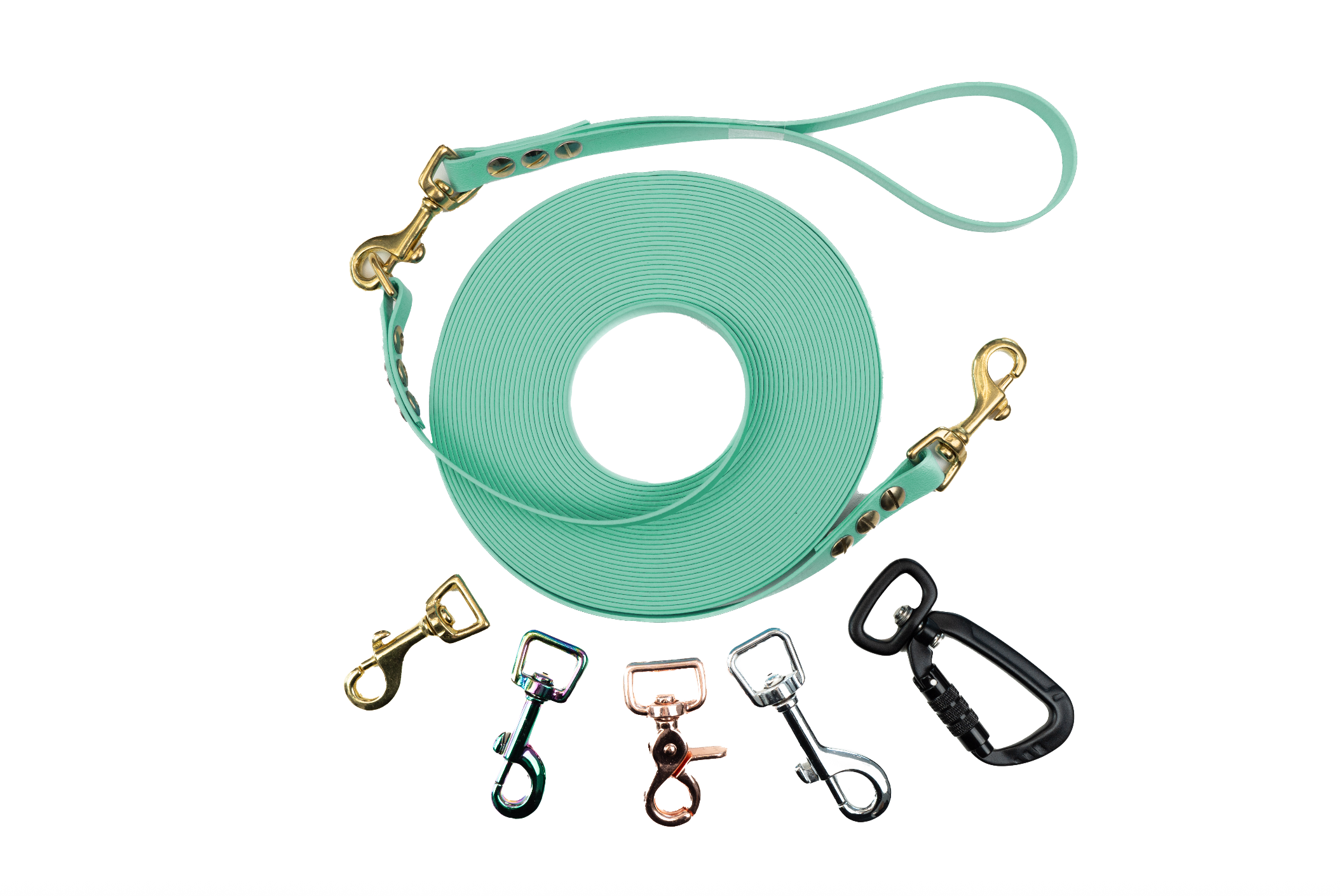 Schleppleine mit abnehmbarer Handschlaufe Mint