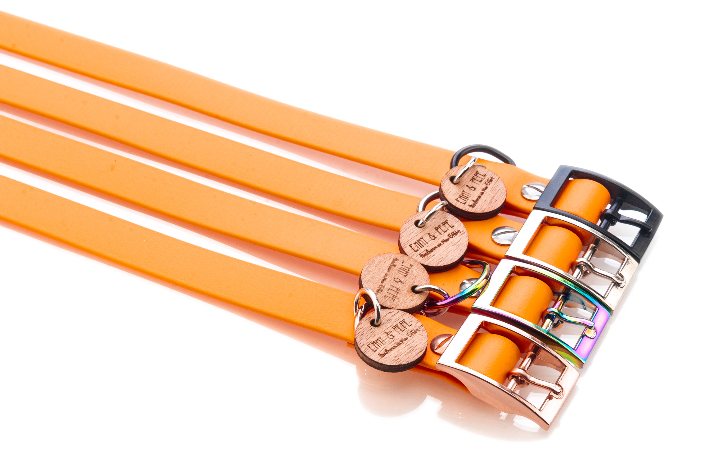 Biothane Halsband Pastell Orange