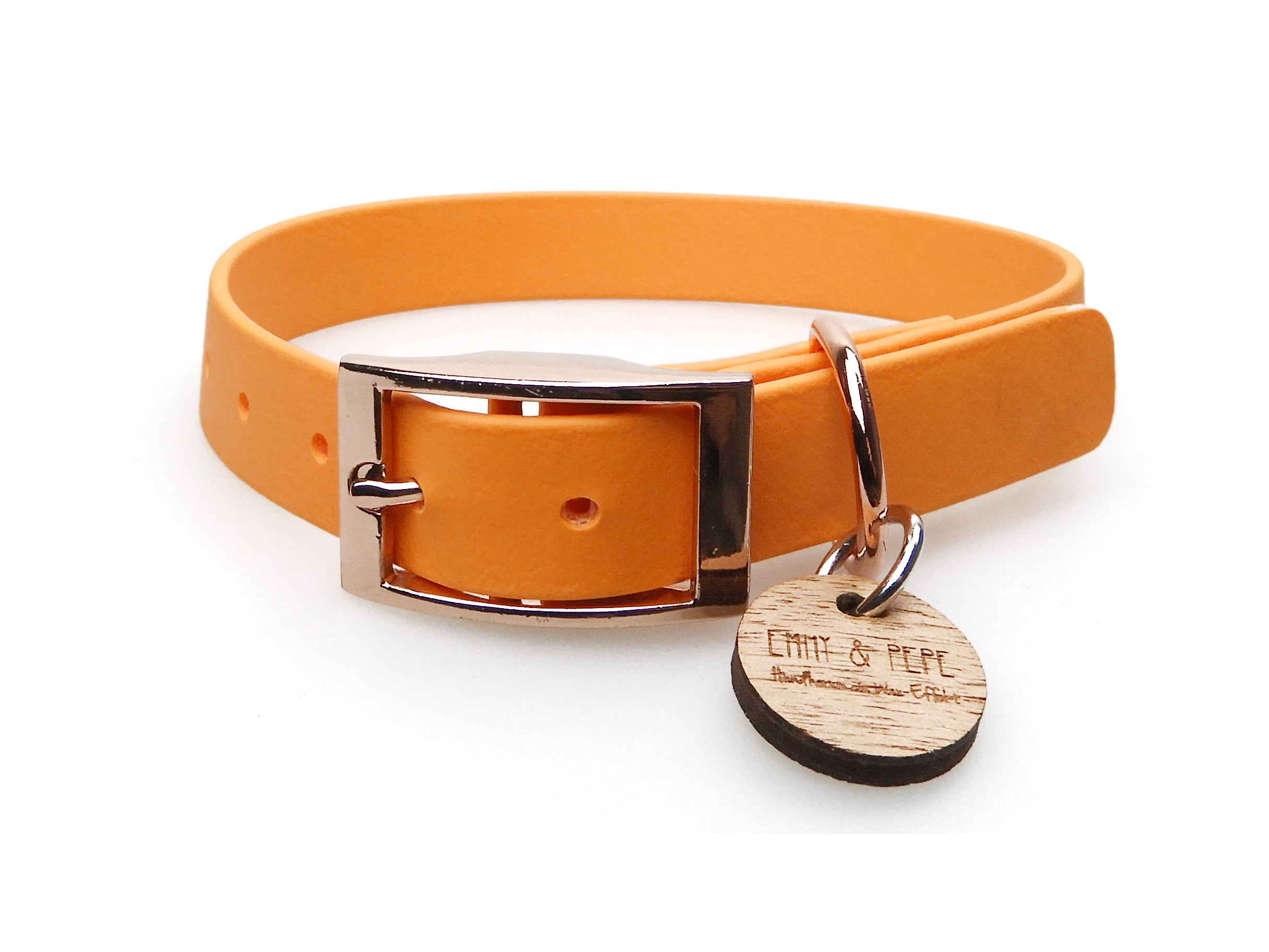 Biothane Halsband Pastell Orange