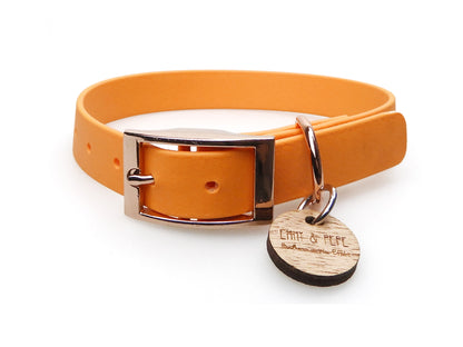 Biothane Halsband Pastell Orange