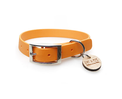 Biothane Halsband Pastell Orange