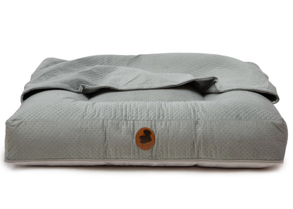 Wau-Bed orthopädisches Hundebett mit Höhle Dot Mint / Eckig / S (80x60cm),Mint / Eckig / M (100x80cm),Mint / Eckig / L (120x100cm),Mint / Eckig / XL (140x120cm) Light Slate Gray