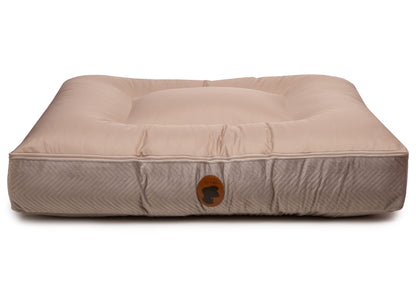 Wechselbezug orthopädisches Hundebett mit Höhle ZickZack Taupe / Oval / S (80x60cm),Taupe / Oval / M (100x80cm),Taupe / Oval / L (120x100cm),Taupe / Oval / XL (140x120cm),Taupe / Eckig / S (80x60cm),Taupe / Eckig / M (100x80cm),Taupe / Eckig / L (120x100cm),Taupe / Eckig / XL (140x120cm),Dark Grey / Oval / S (80x60cm),Dark Grey / Oval / M (100x80cm),Dark Grey / Oval / L (120x100cm),Dark Grey / Oval / XL (140x120cm),Dark Grey / Eckig / S (80x60cm),Dark Grey / Eckig / M (100x80cm),Dark Grey / Eckig / L (120x1