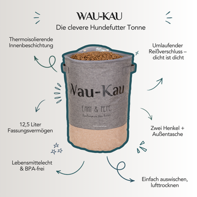 Wau-Kau Futtersack Taupe