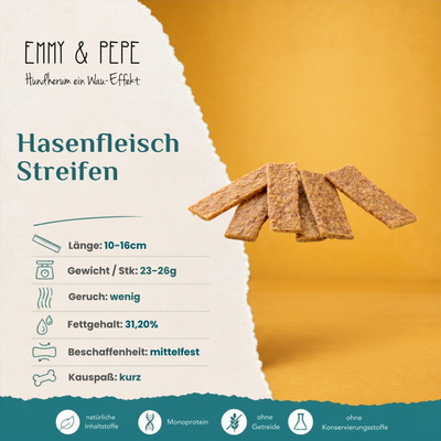 Wau-Stangerl Hasenfleisch-Streifen