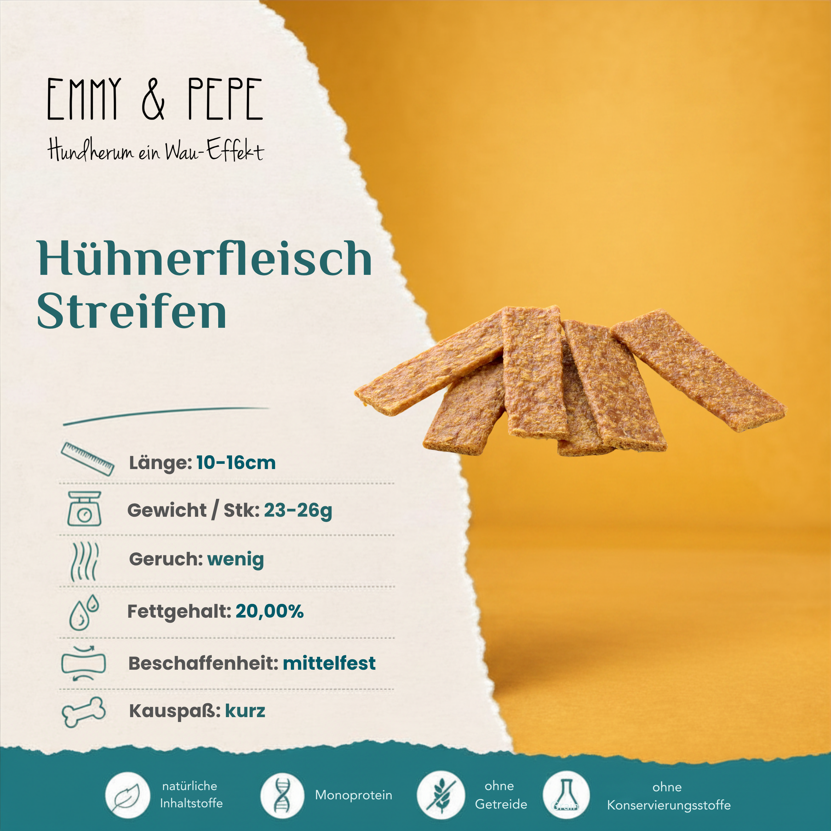 Wau-Stangerl Hühnerfleisch-Streifen