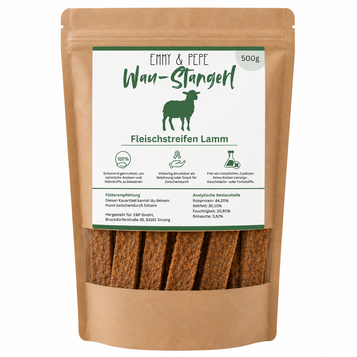 Wau-Stangerl Lammfleisch-Streifen