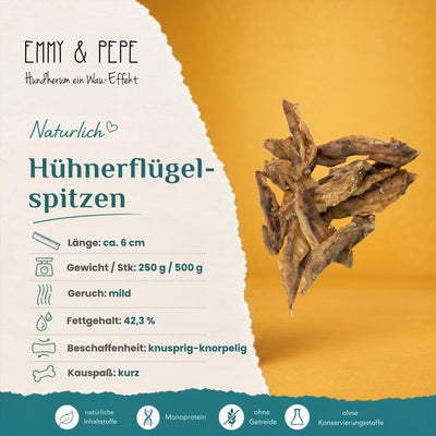 Wau-Knabber Hühnerflügelspitzen