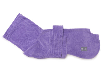 Hundebademantel aus Bambusfaser, Modell Lilac , für große und kleine Hunde