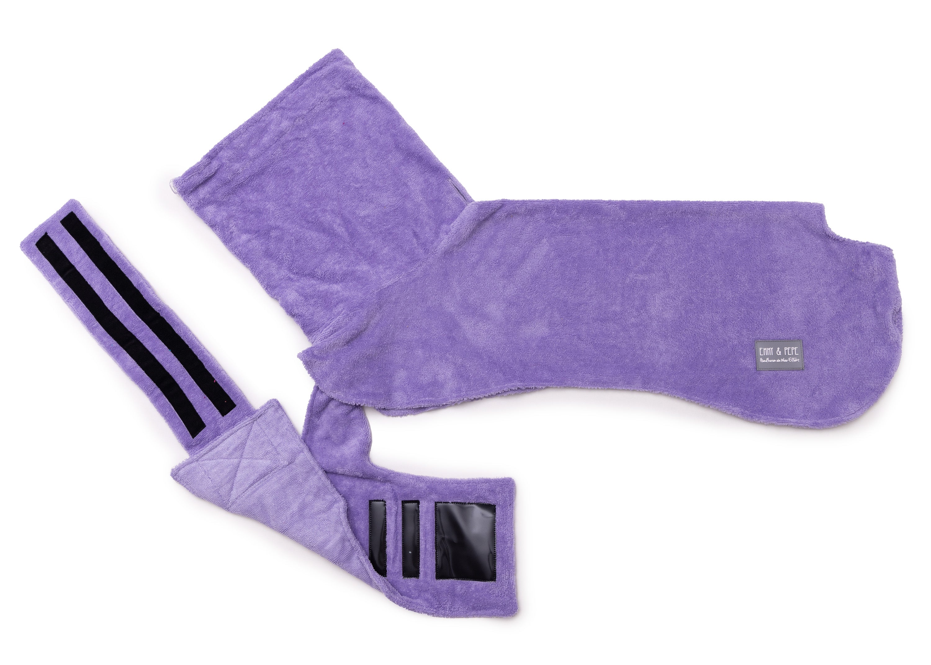 Hundebademantel aus Bambusfaser Lilac