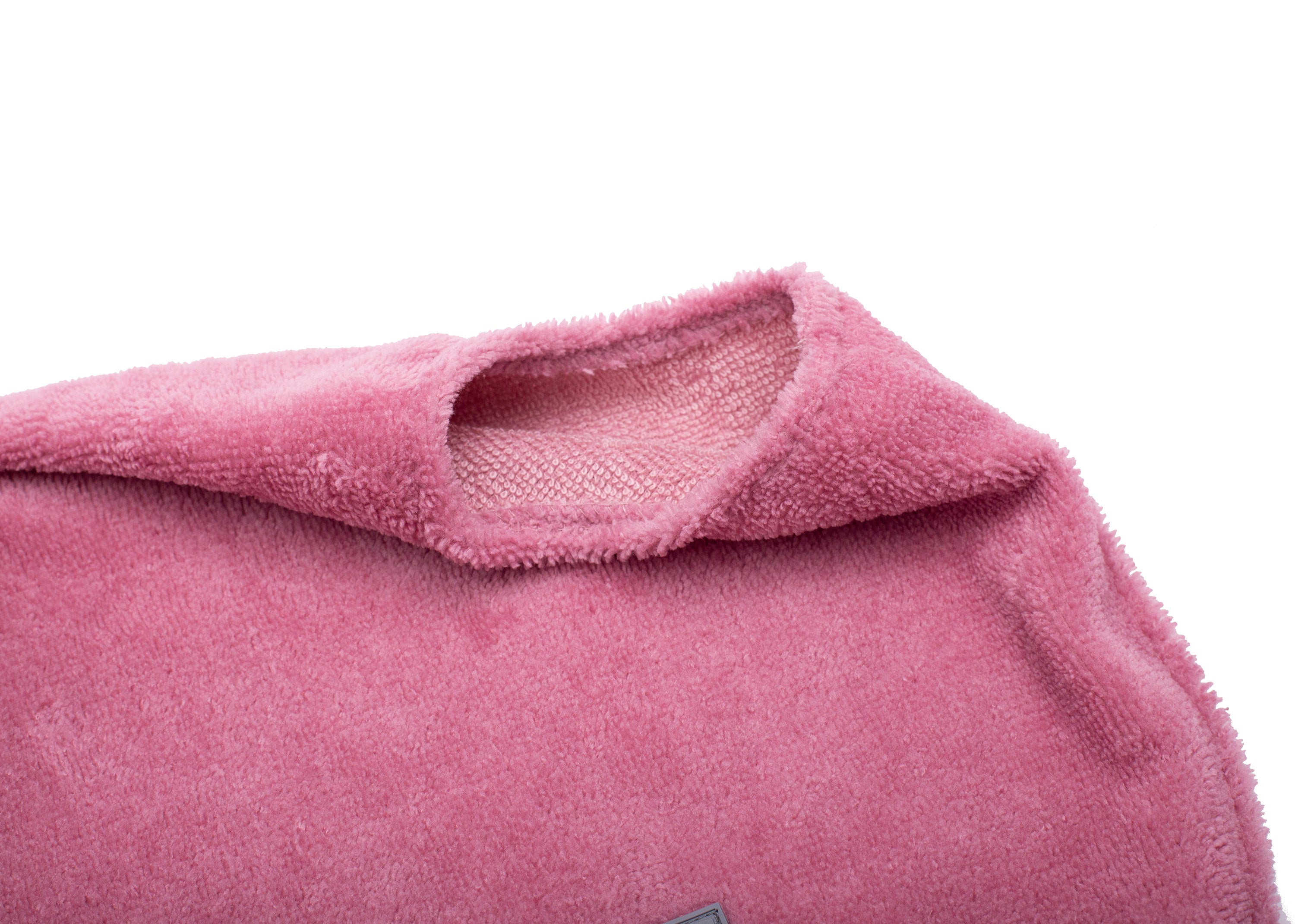Hundebademantel aus Bambusfaser Rosé