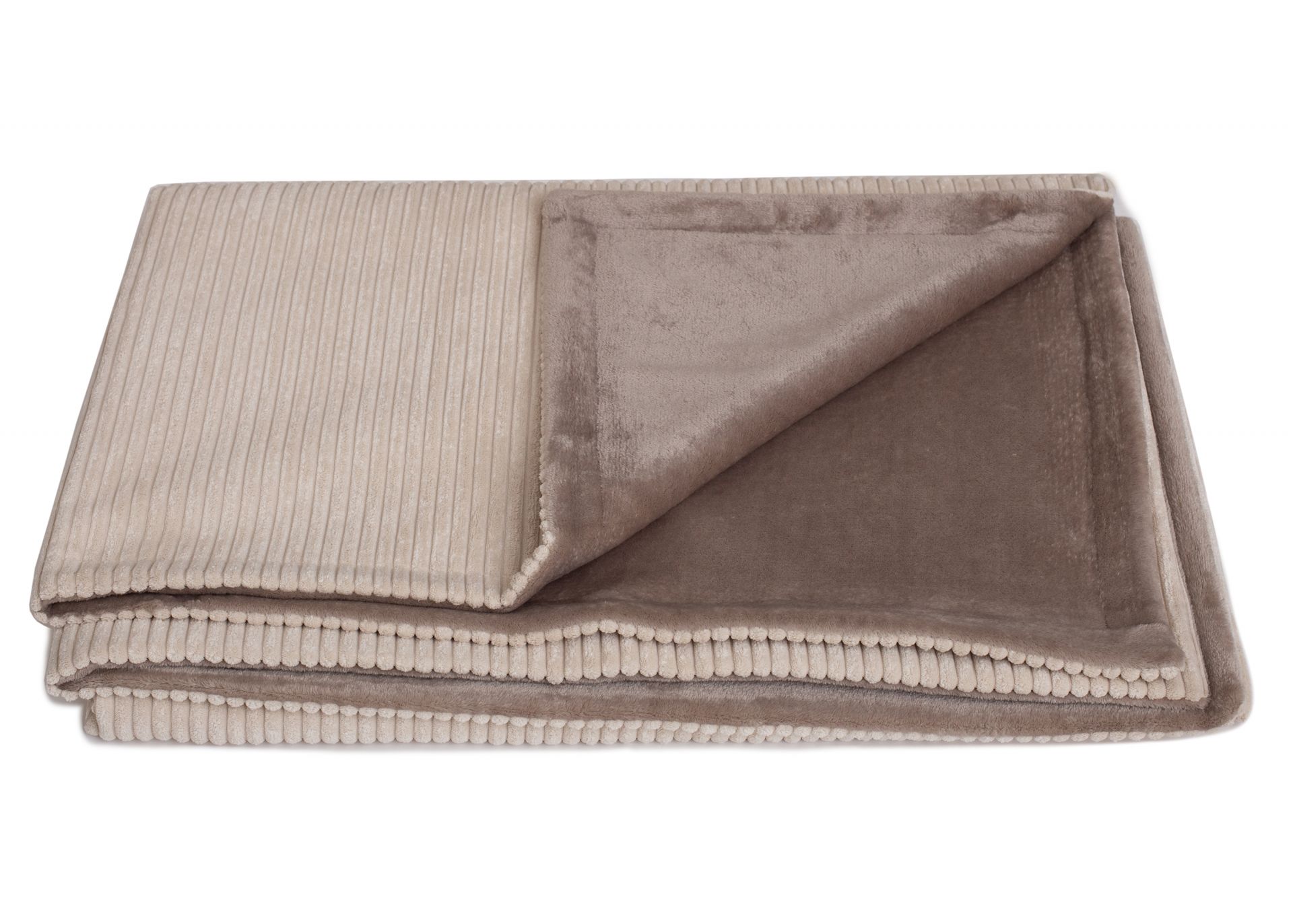Hundedecke, Modell Cord Creme / in verschiedenen Größen für kleine und große Hunde gefalten