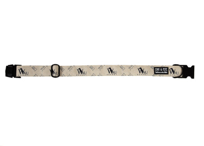 Hundehalsband "Wau-Effekt" Creme geöffnet