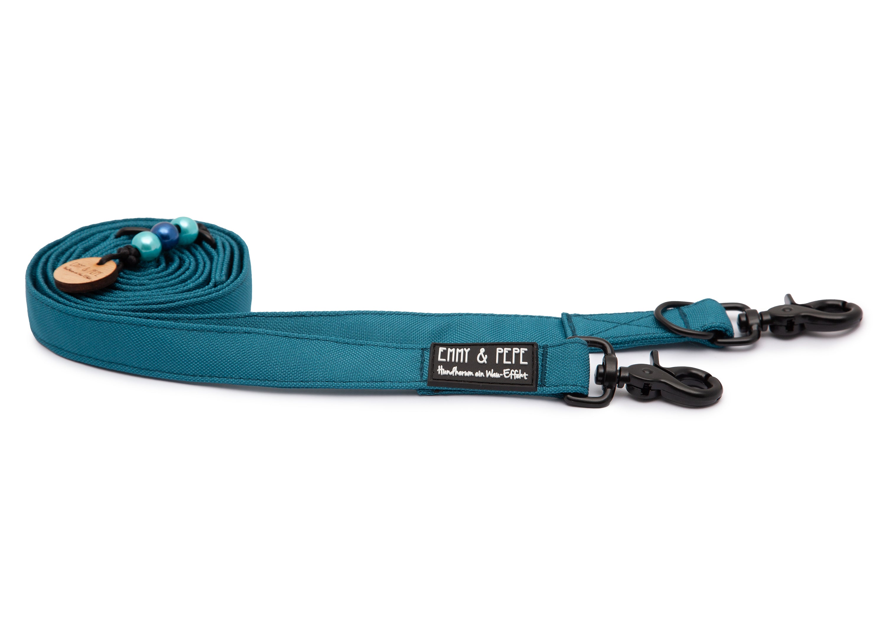 Wau-Move Hundeleine Aqua von EMMY & PEPE – dreifach verstellbar