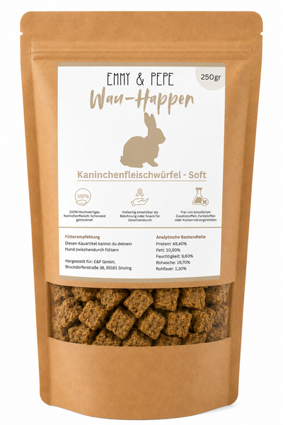 Wau-Happen Kaninchenfleisch-Miniwürfel Soft