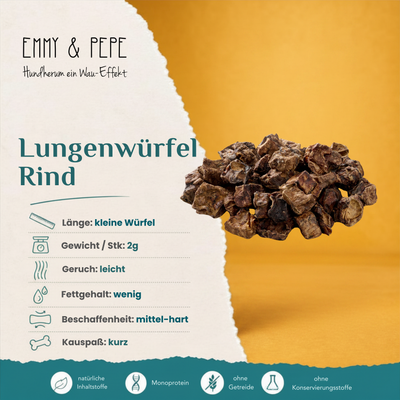 Wau-Happen Lungenwürfel Rind
