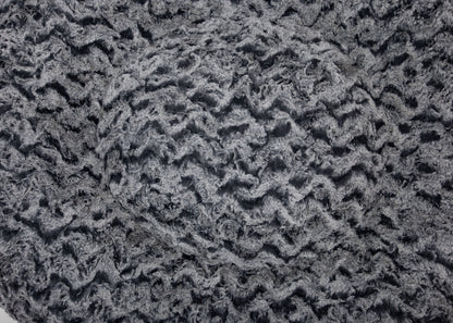 Wechselbezug für orthopädisches Hundebett Black Wave Oval /