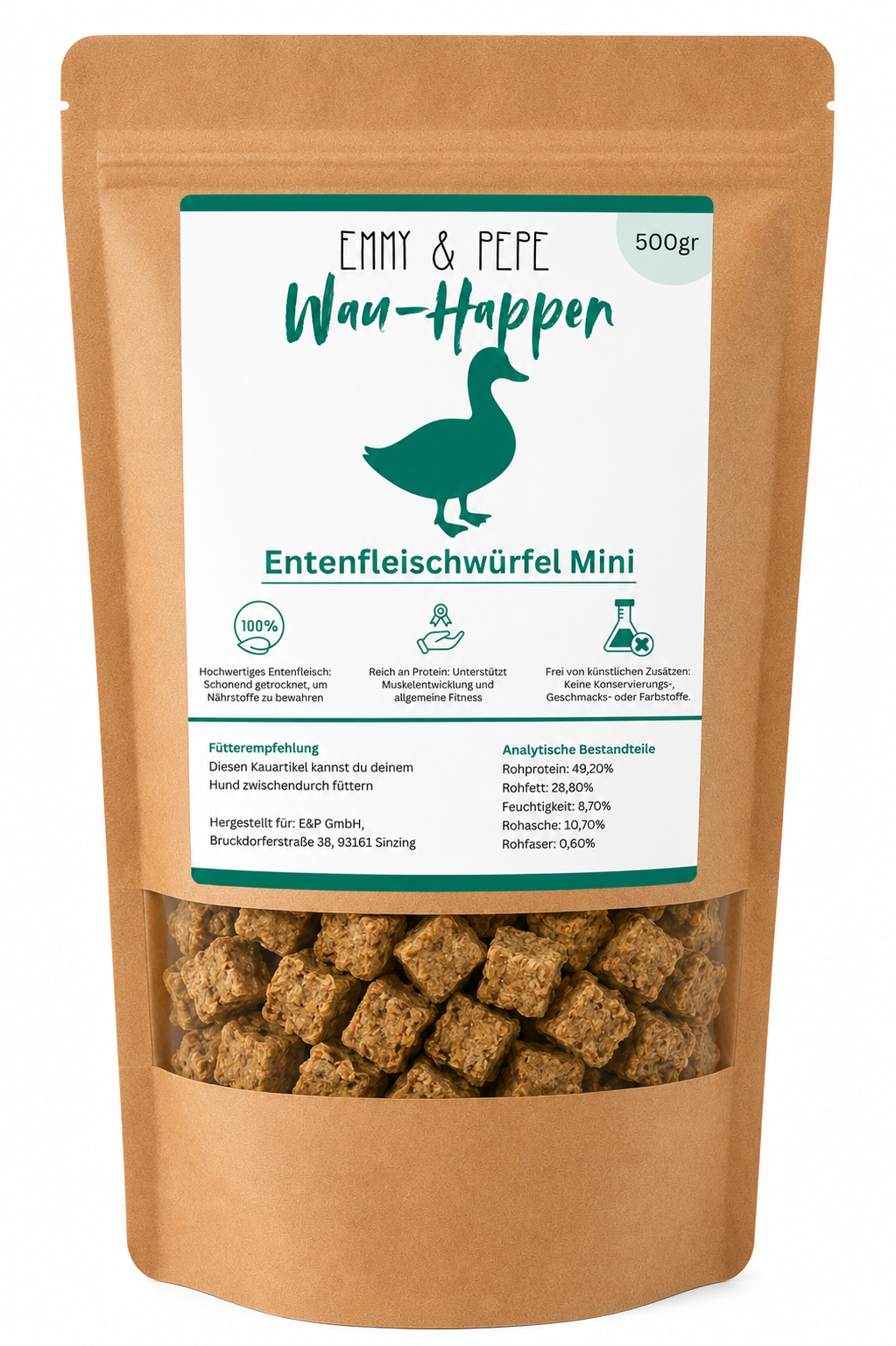 Wau-Happen Entenfleischminiwürfel Soft