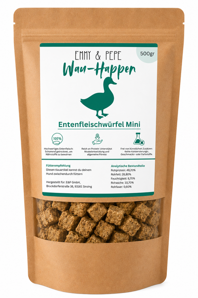 Wau-Happen Entenfleischminiwürfel Soft