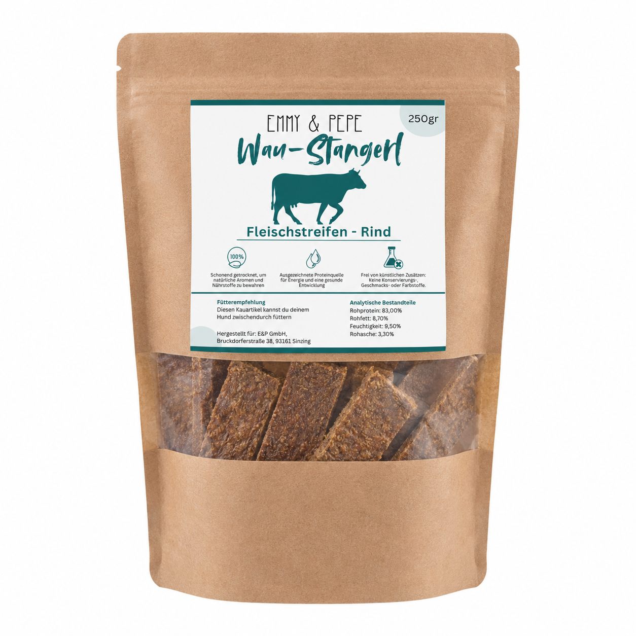 Wau-Stangerl Rindfleisch-Streifen