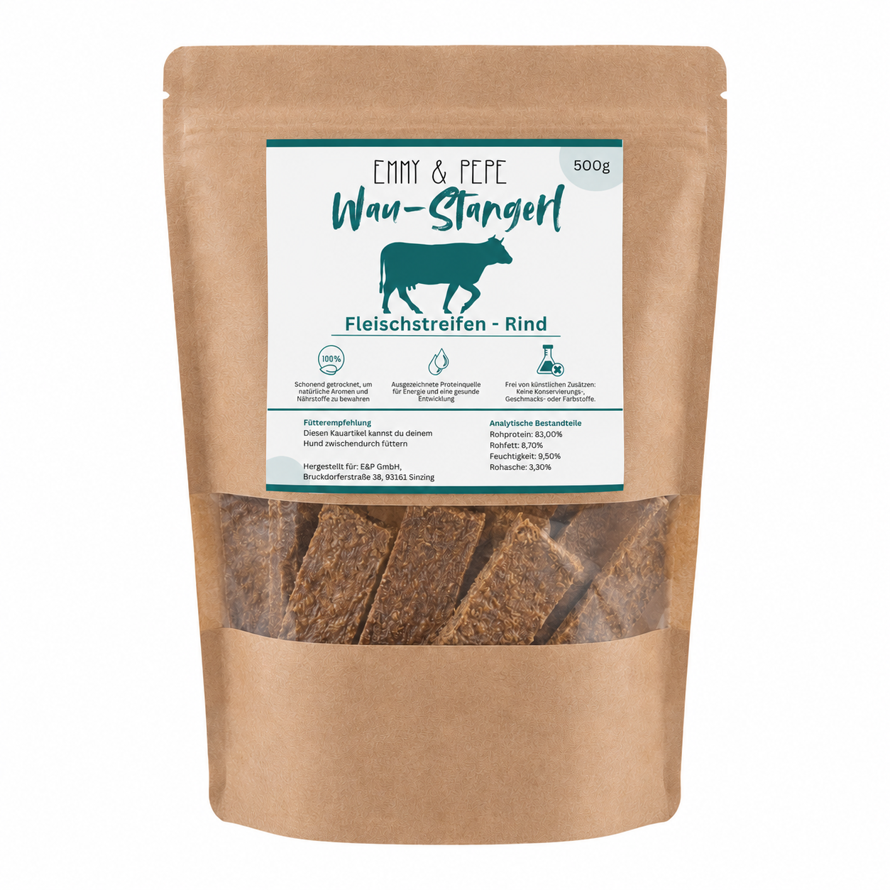 Wau-Stangerl Rindfleisch-Streifen
