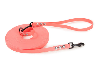 Schleppleine Super Flex Apricot 5 oder 10 Meter, mit oder ohne abnehmbare Handschlaufe 