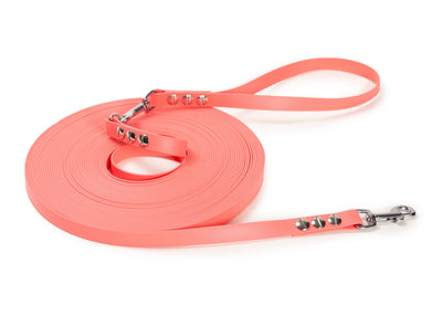 Schleppleine Super Flex Apricot 5 oder 10 Meter, mit oder ohne abnehmbare Handschlaufe 