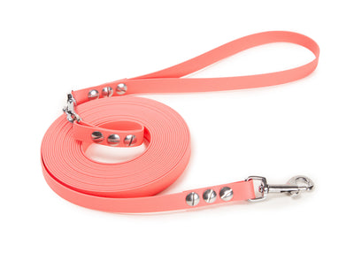 Schleppleine Super Flex Apricot Rosegold /  5m / 10 m oder 15 m, mit oder ohne abnehmbarer Handschlaufe 
