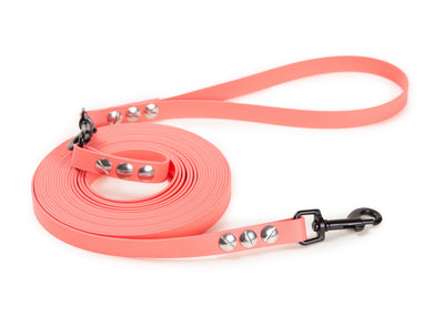 Schleppleine Super Flex Apricot Rosegold /  5m / 10 m oder 15 m, mit oder ohne abnehmbarer Handschlaufe 