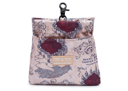 Wau-Pack große Gassitasche, Modell  Karte der E&P , mit praktischem Leckerlibeutel zum abnehmen