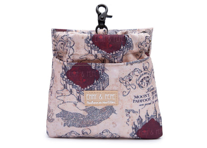 Wau-Pack große Gassitasche, Modell  Karte der E&P , mit praktischem Leckerlibeutel zum abnehmen