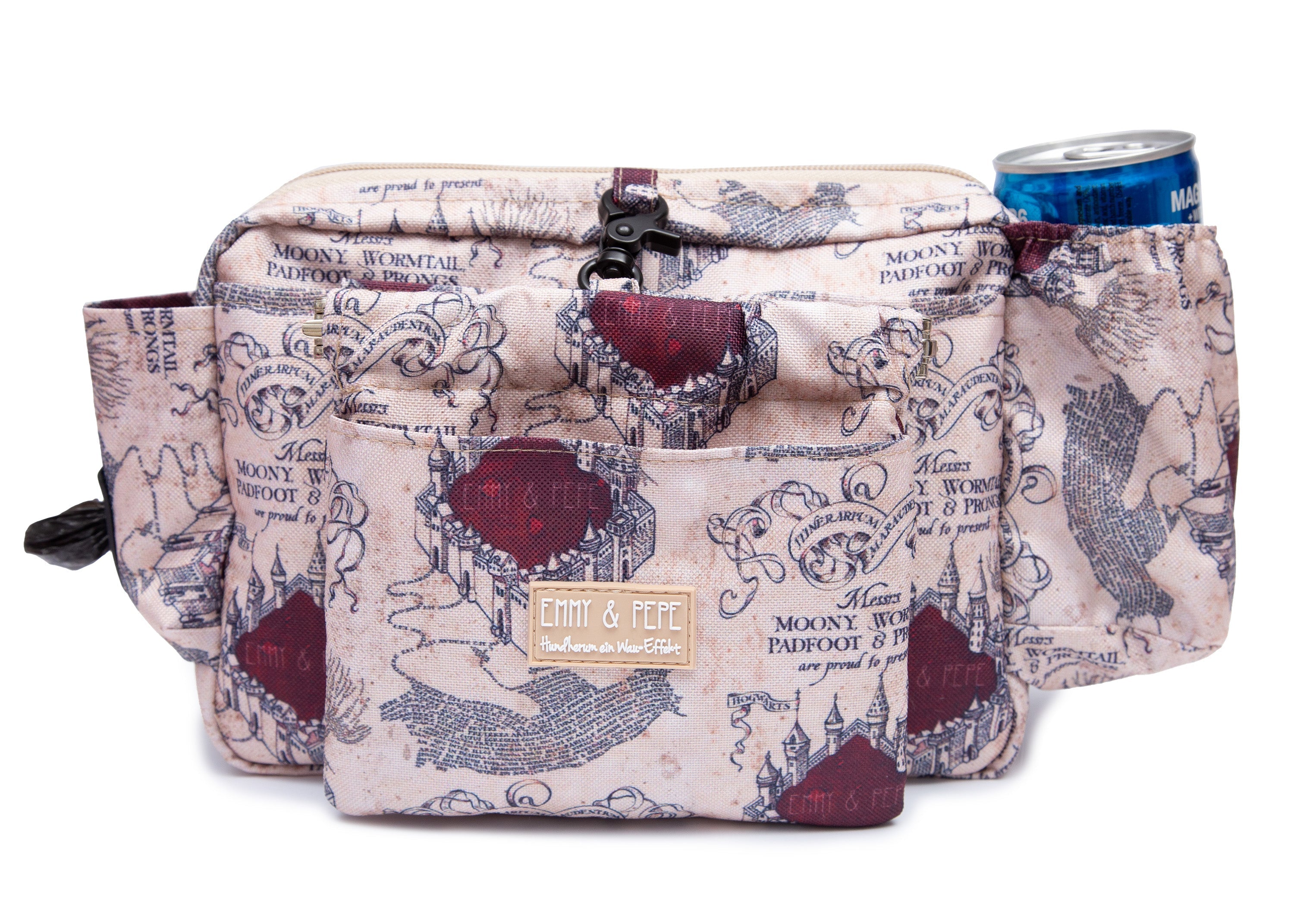 Wau-Pack große Gassitasche, weiß mit Applikationen Modell Karte der E&P, weiß mit 