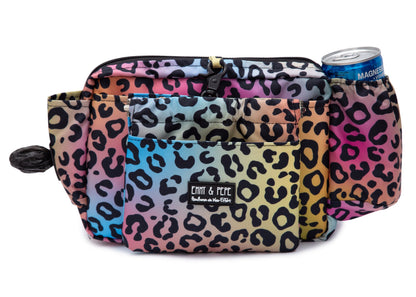 Wau-Pack große Gassitasche, Modell  Leo Neo, neonfarben, Gurtlängen  S (60-85cm),M (80-110cm),L (100-145cm) - bei jedem Spaziergang alles dabei