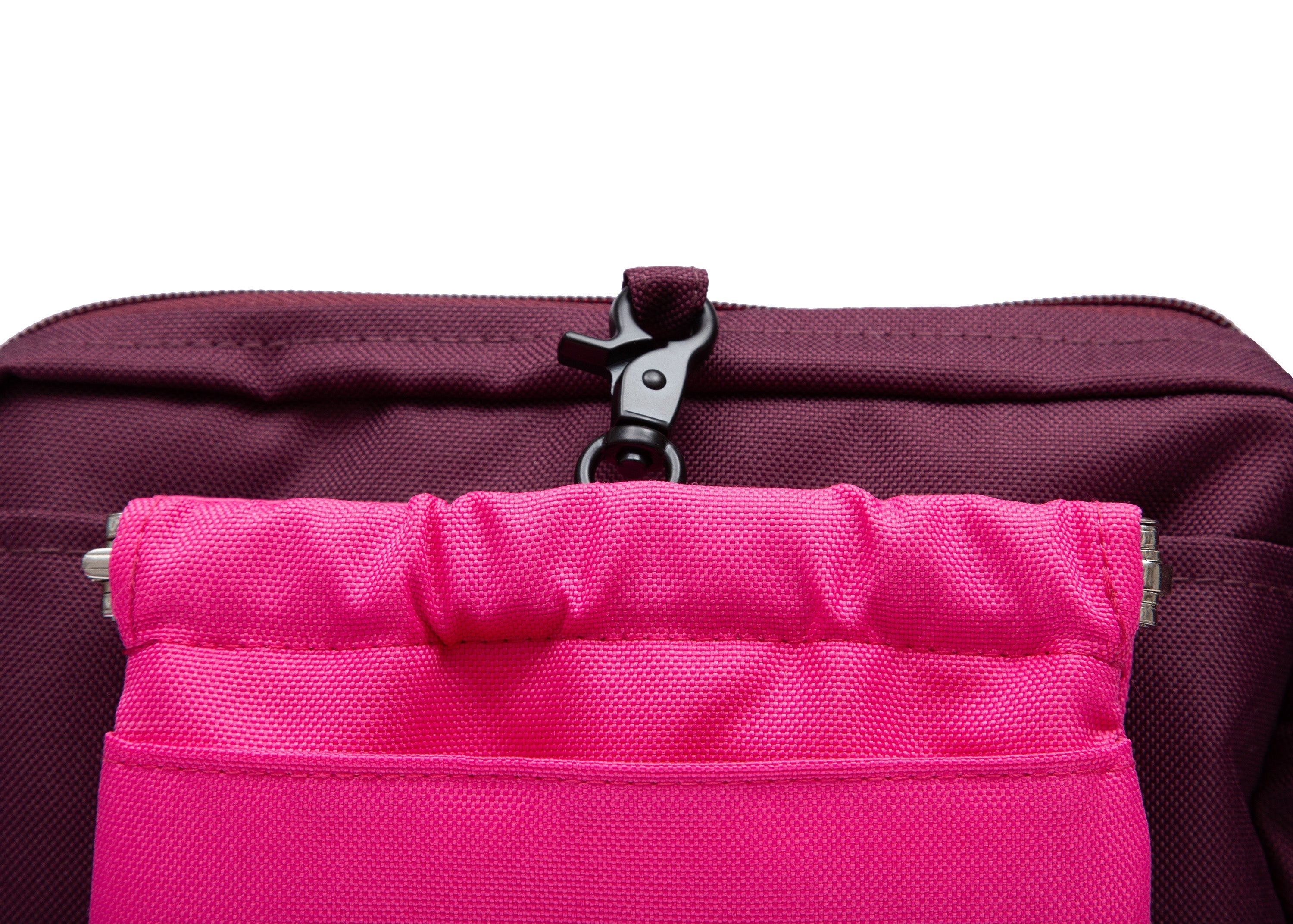 Wau-Pack große Gassitasche, Modell  Pink Berry, Gurtlängen S (60-85cm),M (80-110cm),L (100-145cm) - bei jedem Spaziergang alles dabei