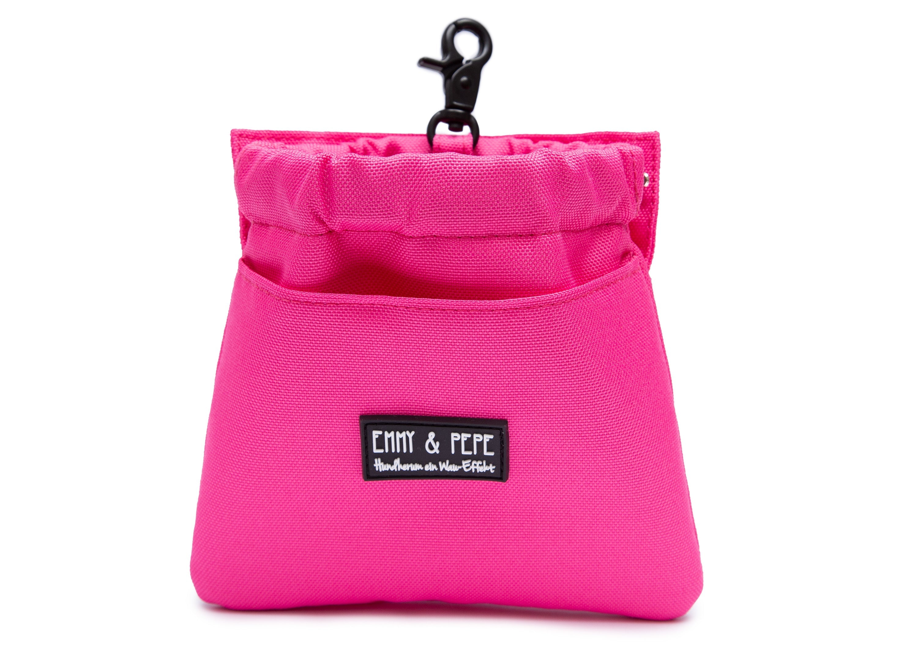 Wau-Pack große Gassitasche, Modell  Pink Berry, Gurtlängen S (60-85cm),M (80-110cm),L (100-145cm) - bei jedem Spaziergang alles dabei - abnehmbare Wau-Pocket