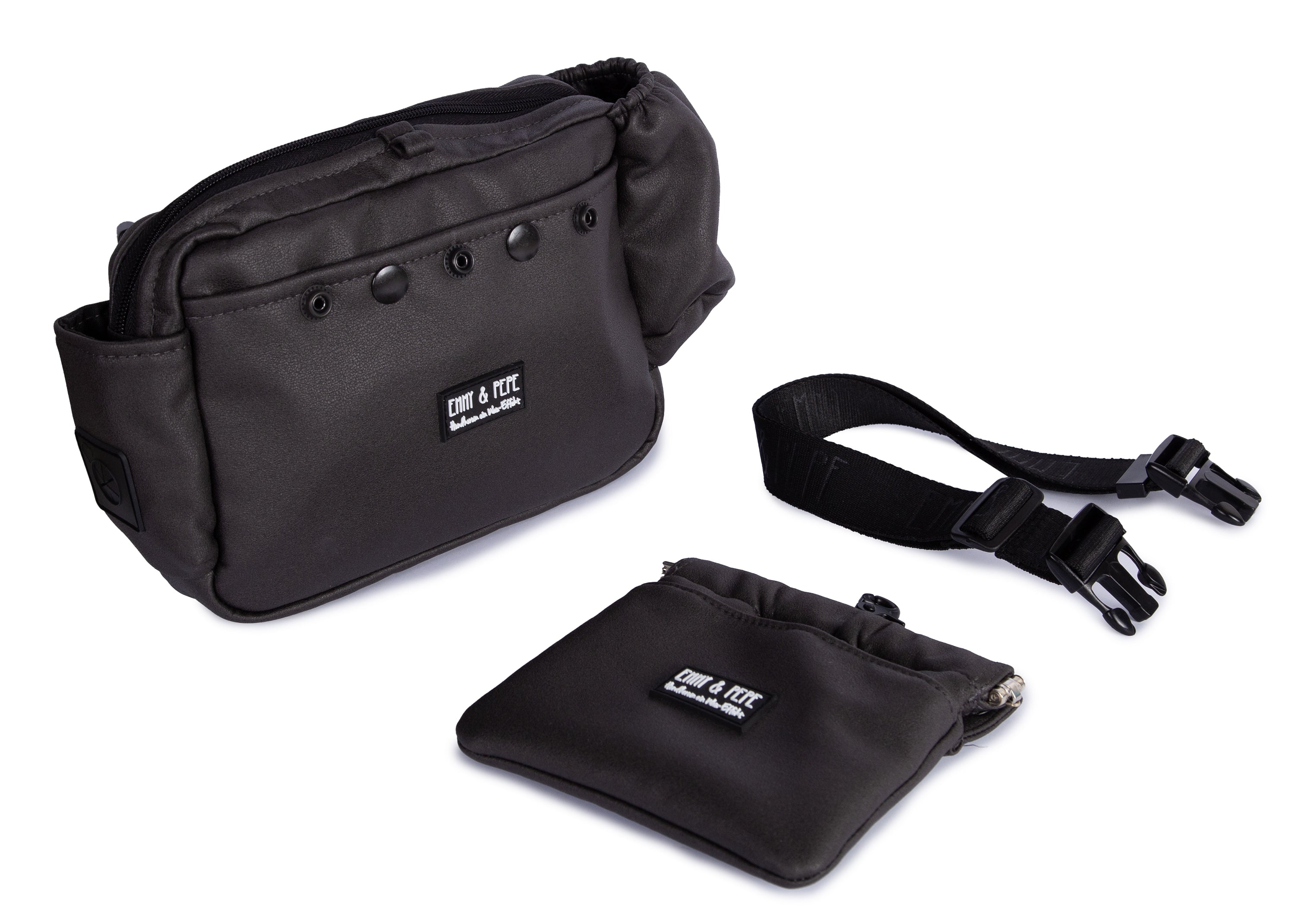 Wau-Pack Wildleder Anthrazit