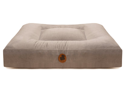 Wau-Bed orthopädisches Hundebett, Modell Pets Friendly, Farbe Dark Grey, Eckig, Schlafkomfort für große und kleine Hunde