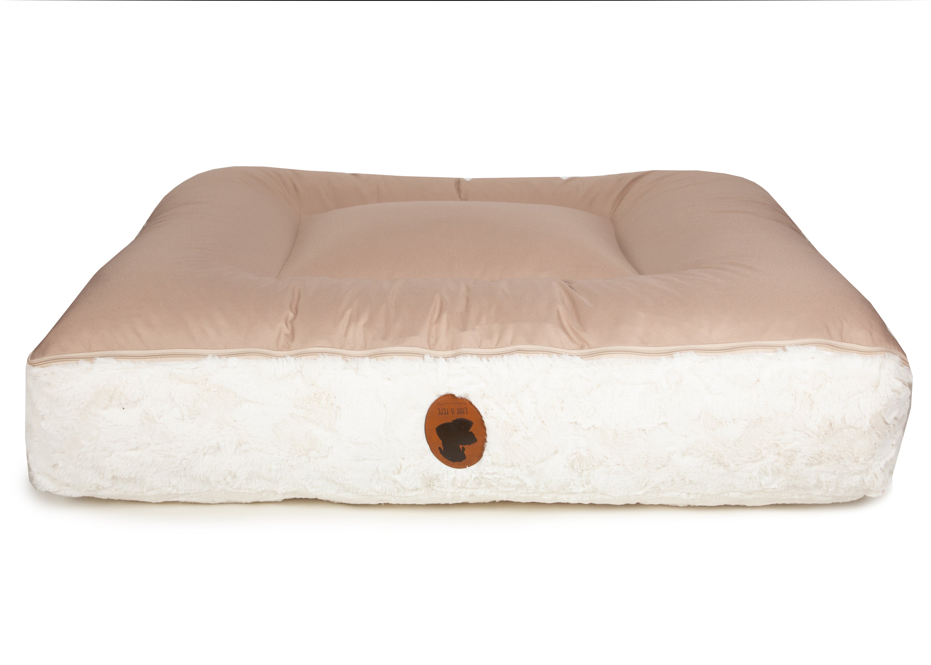 Wau-Bed orthopädisches Hundebett, Modell Wild Wave Creme, 