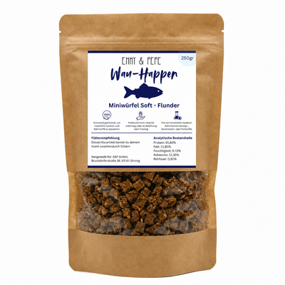 Wau-Happen Flunderfleisch-Miniwürfel Soft 250g